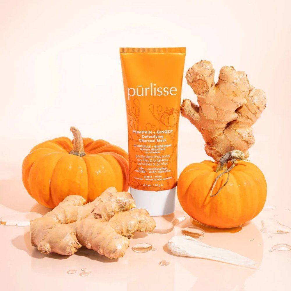 PURLISSE PUMPKIN + GINGER DETOXIFYING CHARCOAL MASK